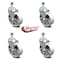 Service Caster 5 Inch Semi Steel Swivel 10mm Threaded Stem Caster Set with Brake SCC SCC-TS20S514-SSS-TLB-M1015-4 - alternate 5